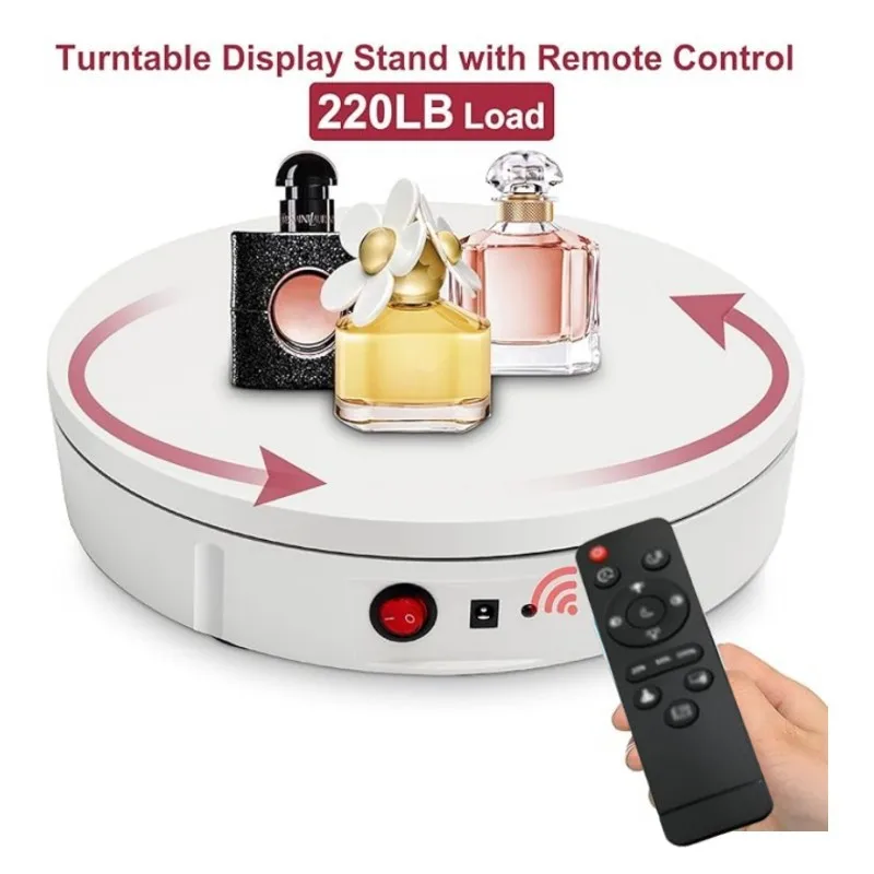 Rotary Display Stand With Remote Control 360 Degree Electric Rotating Visualizer For Displaying Jewelry Product Photography
Rotary Display Stand With Remote Control 360 Degree Electric Rotating Visualizer For Displaying Jewelry Product Photography 