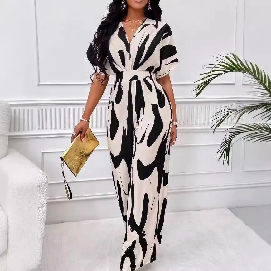 One Pieces Suit Jumpsuit Woman 2025 Summer High Waist Sexy Short Sleeve Outfit Loose Wide Leg Pants Jumpsuits Women Overall
One Pieces Suit Jumpsuit Woman 2025 Summer High Waist Sexy Short Sleeve Outfit Loose Wide Leg Pants Jumpsuits Women Overall