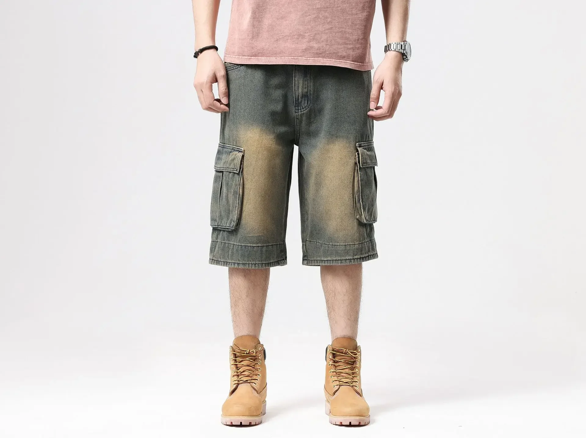 Short Jeans Men Baggy Skateboard Pants High Waist Multiple Pockets Straight Slacks 2024 Streetwear Hip Hop Washed Denims
Short Jeans Men Baggy Skateboard Pants High Waist Multiple Pockets Straight Slacks 2024 Streetwear Hip Hop Washed Denims