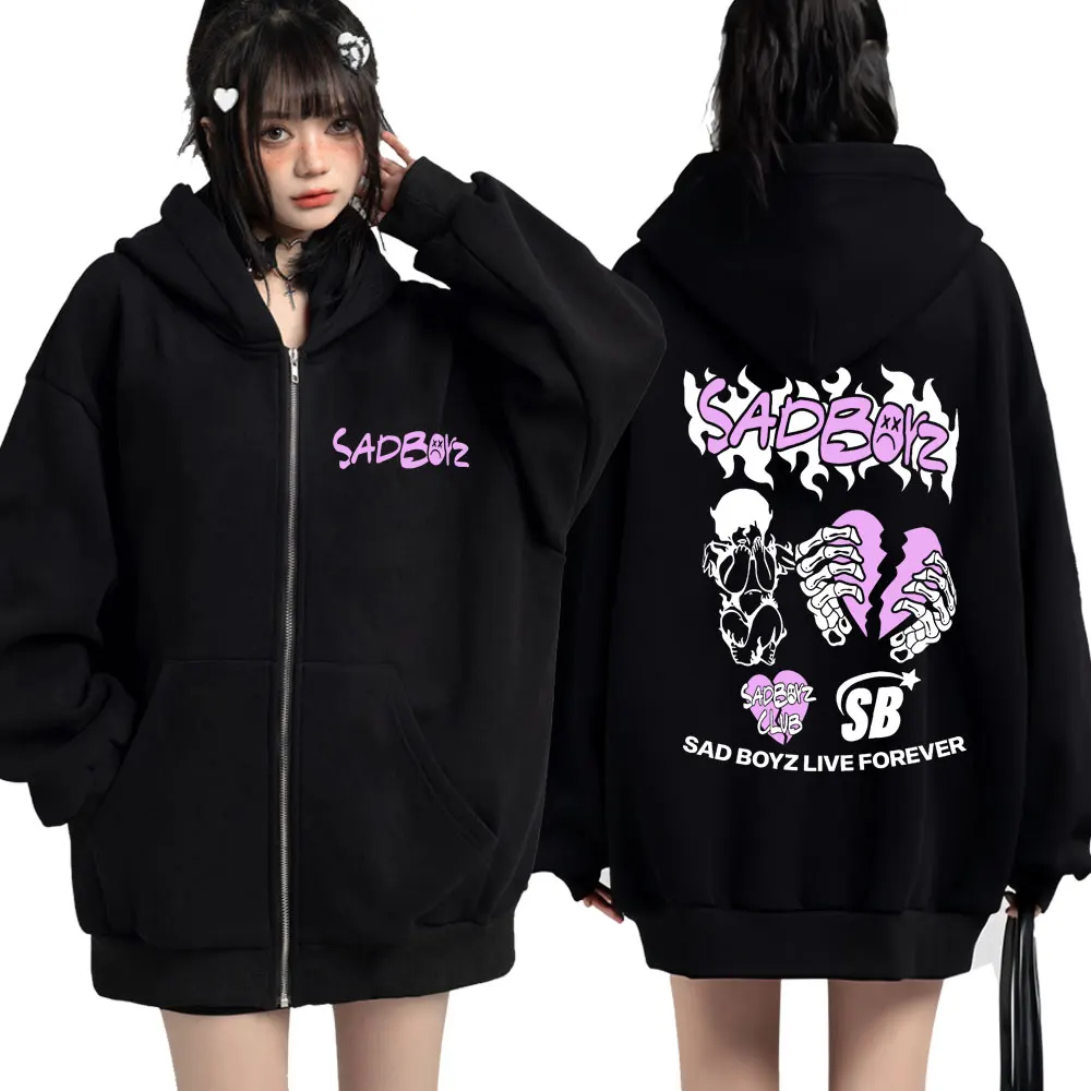Junior H Sad Boys Tour Zip Up Hoodies Fashion Hip Hop Aesthetic Sweatshirt Casual Oversized Fleece Long Sleeve Jacket Streetwear
Junior H Sad Boys Tour Zip Up Hoodies Fashion Hip Hop Aesthetic Sweatshirt Casual Oversized Fleece Long Sleeve Jacket Streetwear