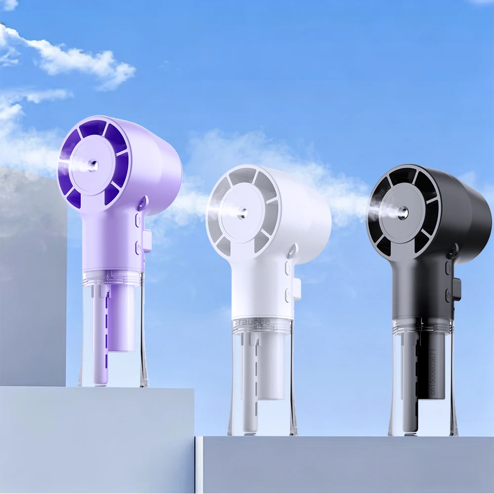 Handheld Water Mist Fan Portable Humidifier Fan with Sprayer Rechargeable Air Coolling Mist Fan Mini Water Spray Fan Pocket Fan
Handheld Water Mist Fan Portable Humidifier Fan with Sprayer Rechargeable Air Coolling Mist Fan Mini Water Spray Fan Pocket Fan