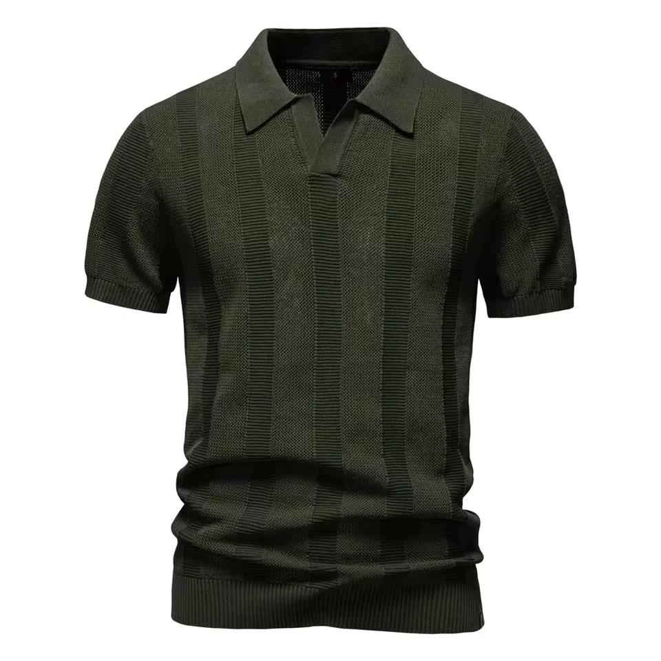 Summer New Fashionable Men's Striped Hollow Short Sleeve European and American Short Sleeve Sweater Polo Shirt Men's Top
Summer New Fashionable Men's Striped Hollow Short Sleeve European and American Short Sleeve Sweater Polo Shirt Men's Top