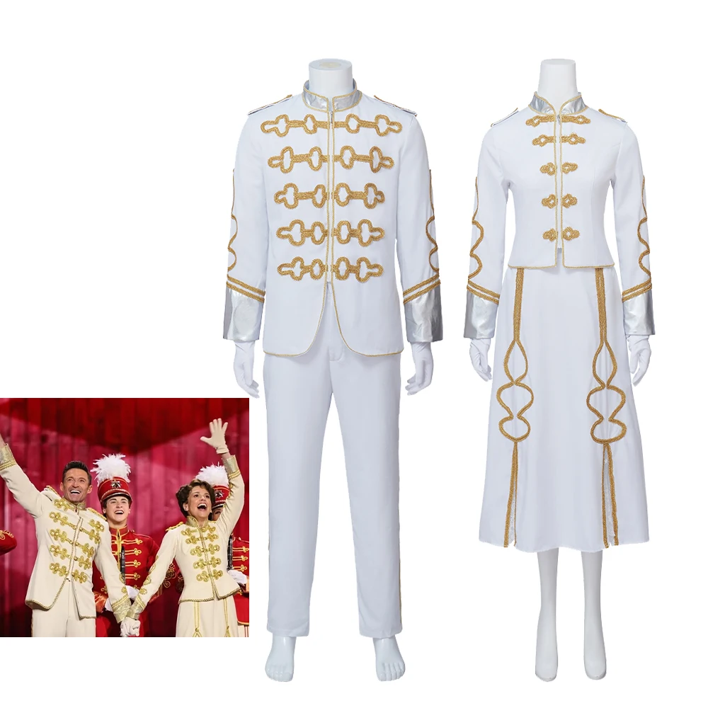 Movie The Music Man Harold Hill Marian Paroo Cosplay Costume White Uniform Dress with Gloves Stage Performance Outfits Dress
Movie The Music Man Harold Hill Marian Paroo Cosplay Costume White Uniform Dress with Gloves Stage Performance Outfits Dress