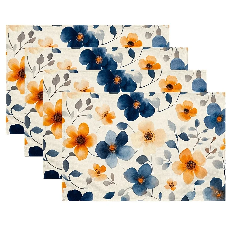 4-Pack Rustic Floral Placemats, 12x18 Inch, Polyester Knit Fabric, Hand Wash Only, Rectangle Table Mats for Farmhouse Dining & K
4-Pack Rustic Floral Placemats, 12x18 Inch, Polyester Knit Fabric, Hand Wash Only, Rectangle Table Mats for Farmhouse Dining & K