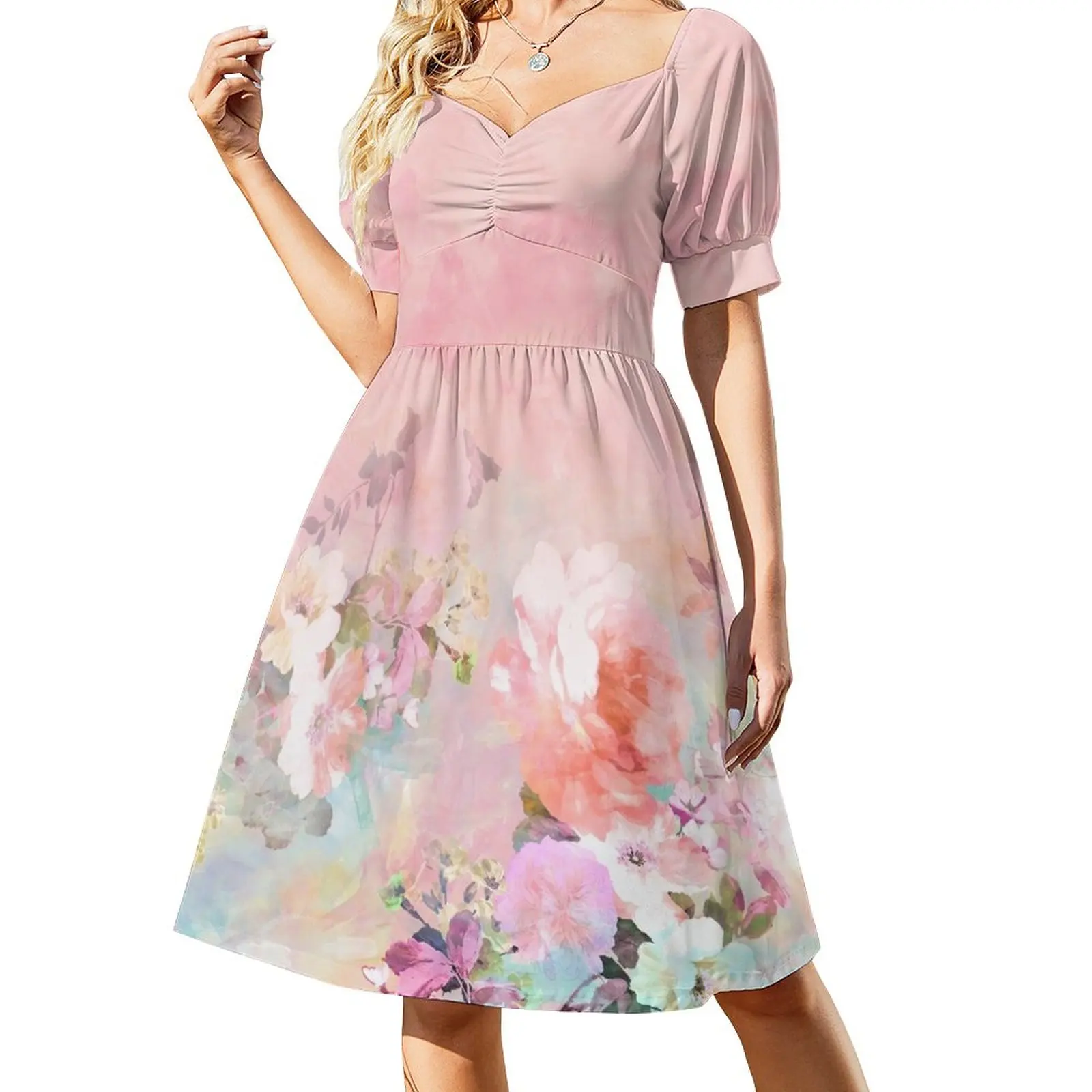 Pastel blush watercolor ombre floral watercolor Dress dress women summer 2023 summer dress korean women
Pastel blush watercolor ombre floral watercolor Dress dress women summer 2023 summer dress korean women