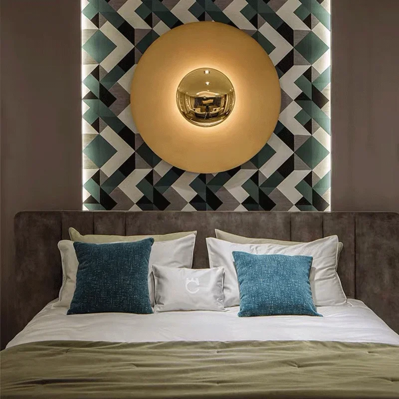 Indoor Modern Minimalist Designer LED Lamp Porch Bedroom Bedside Lighting Decoration Round Background Creative UFO Wall Sconces
Indoor Modern Minimalist Designer LED Lamp Porch Bedroom Bedside Lighting Decoration Round Background Creative UFO Wall Sconces