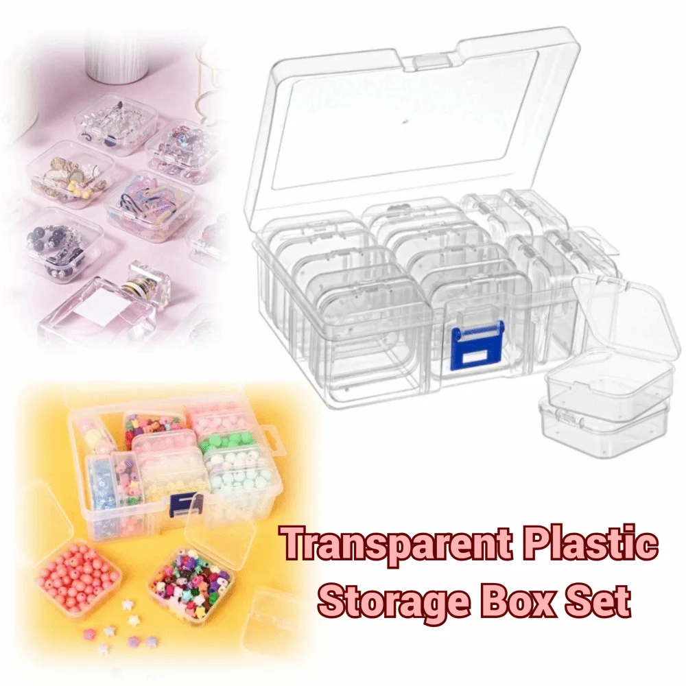 14pcs/set Multifunctional Transparent Plastic Storage Box Set Dustproof Waterproof 14pcs Organizer Containers
14pcs/set Multifunctional Transparent Plastic Storage Box Set Dustproof Waterproof 14pcs Organizer Containers
