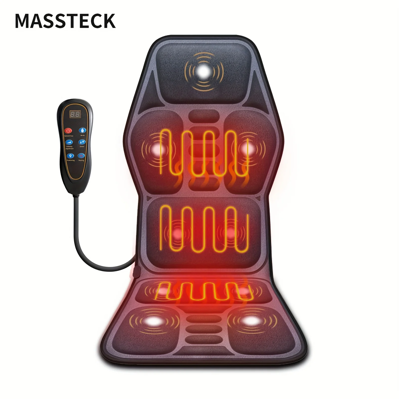 MASSTECK Massage Seat Cushion For Couch, Chair, Massager Mat With Heat, Lumbar Traction & Relax, 9 Vibration Motors & Triple Back Heating Pad, Full Body Massager For Back Waist Hip Leg, Massager Gift For Mom/Dad/Women/Men, Christmas Gift
MASSTECK Massage Seat Cushion For Couch, Chair, Massager Mat With Heat, Lumbar Traction & Relax, 9 Vibration Motors & Triple Back Heating Pad, Full Body Massager For Back Waist Hip Leg, Massager Gift For Mom/Dad/Women/Men, Christmas Gift