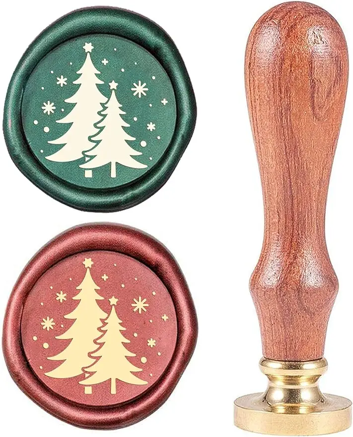 1PC Christmas Tree Wax Seal Stamp Snowflakes Vintage Sealing Wax Seal Stamp Brass Head Wooden Handle Removable 25mm
1PC Christmas Tree Wax Seal Stamp Snowflakes Vintage Sealing Wax Seal Stamp Brass Head Wooden Handle Removable 25mm