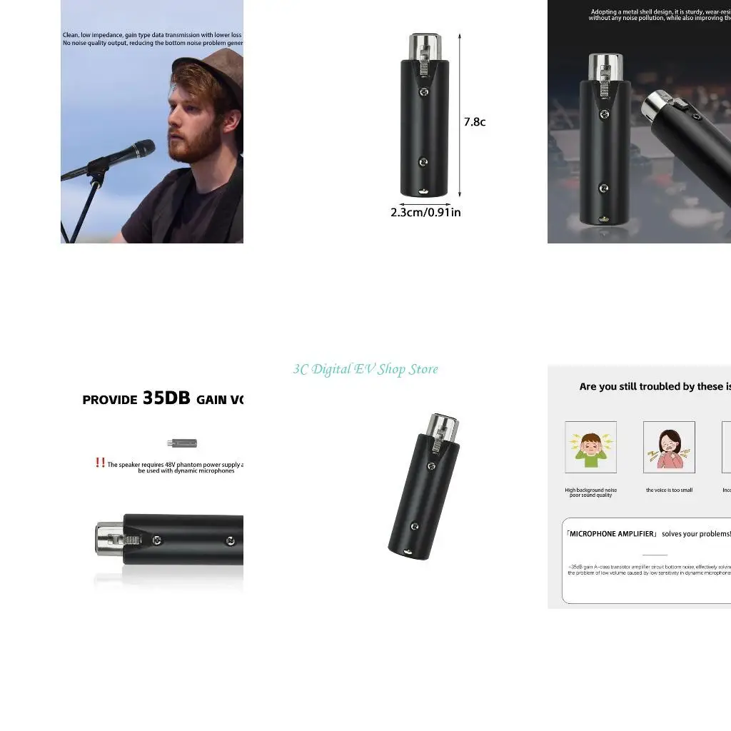 E74D Durability In Line Microphone Preamplifier for Dynamic Microphones Metal Shell
E74D Durability In Line Microphone Preamplifier for Dynamic Microphones Metal Shell