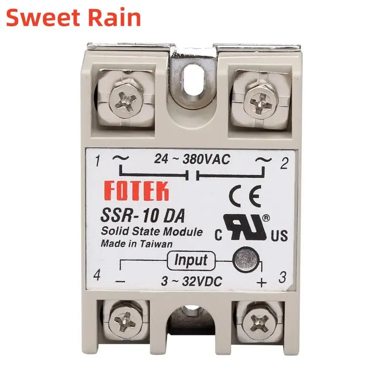 10pcs Solid State Relay SSR-10DA 25DA 40DA 50DA 60DA 100DA Radiator 3-32V/DC TO 24-380V/AC SSR 40DA Industry Factory Wholesale
10pcs Solid State Relay SSR-10DA 25DA 40DA 50DA 60DA 100DA Radiator 3-32V/DC TO 24-380V/AC SSR 40DA Industry Factory Wholesale