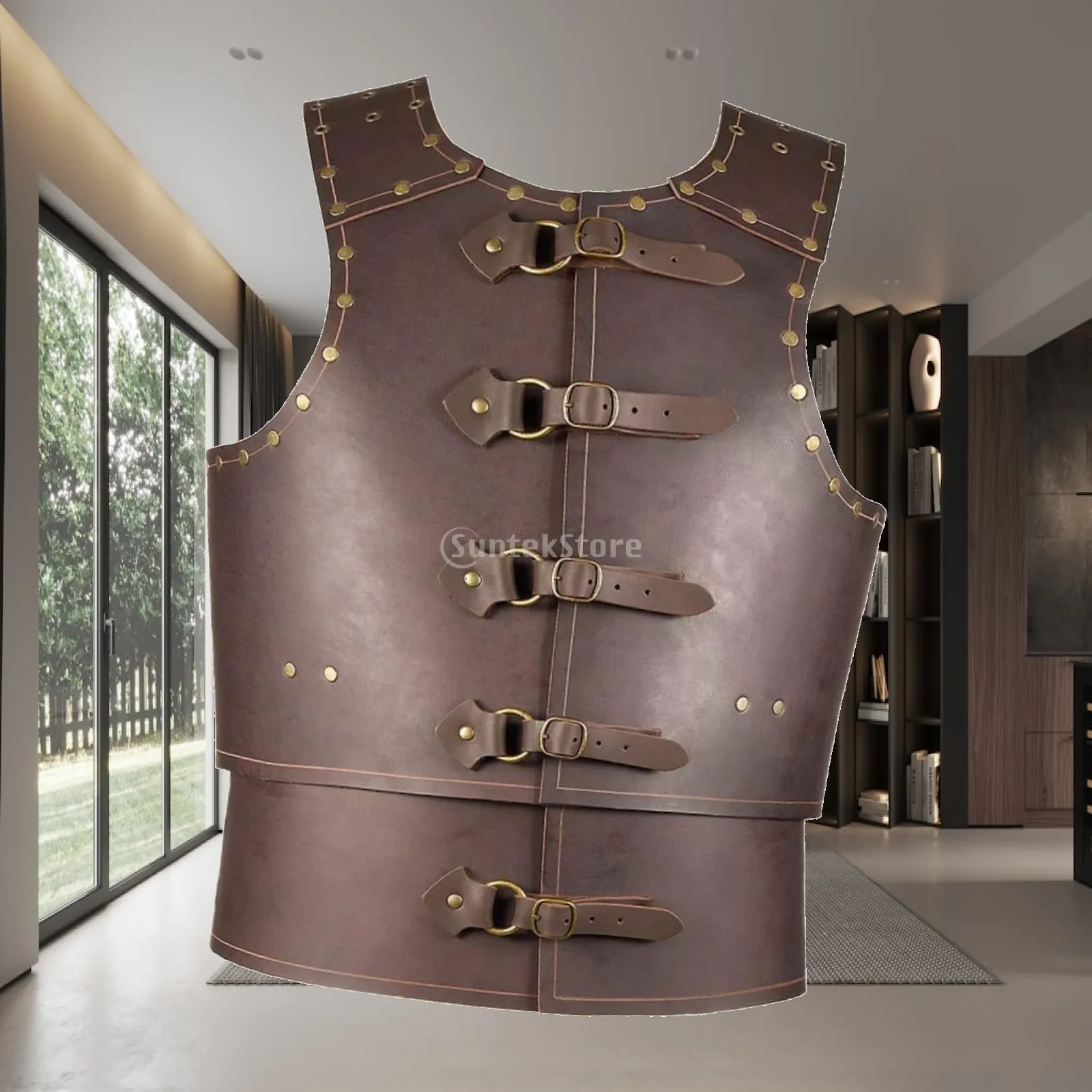 PU Leather Gothic Costume Sleeveless Chest Shoulder Harness Retro Armor for Stage Party Fancy Dress
PU Leather Gothic Costume Sleeveless Chest Shoulder Harness Retro Armor for Stage Party Fancy Dress