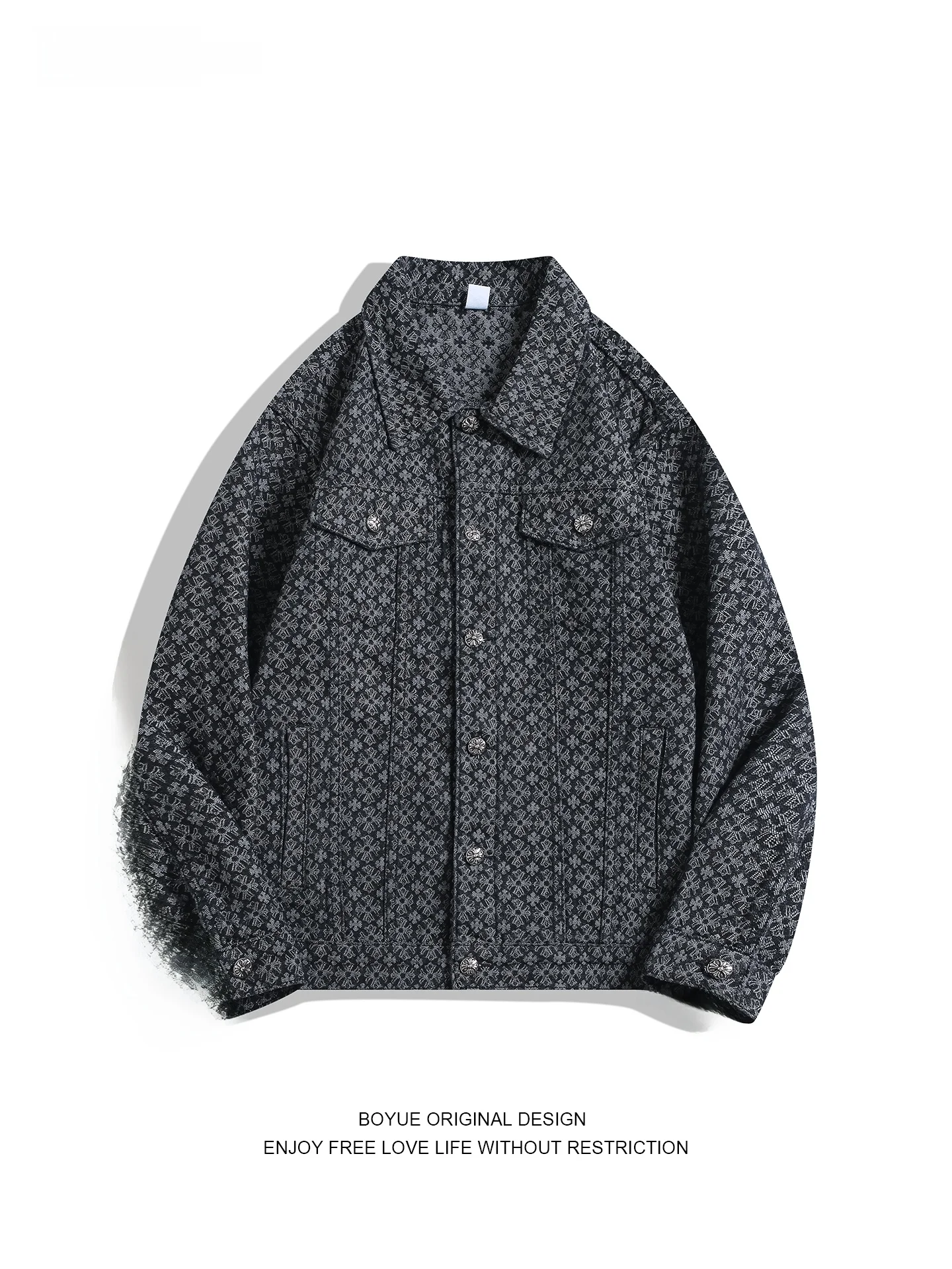 Boyue American Sle Embroidered Denim Workwear Jaet Casual Men's Vintage Collar Button up Long Sve Outerwear Coat
Boyue American Sle Embroidered Denim Workwear Jaet Casual Men's Vintage Collar Button up Long Sve Outerwear Coat