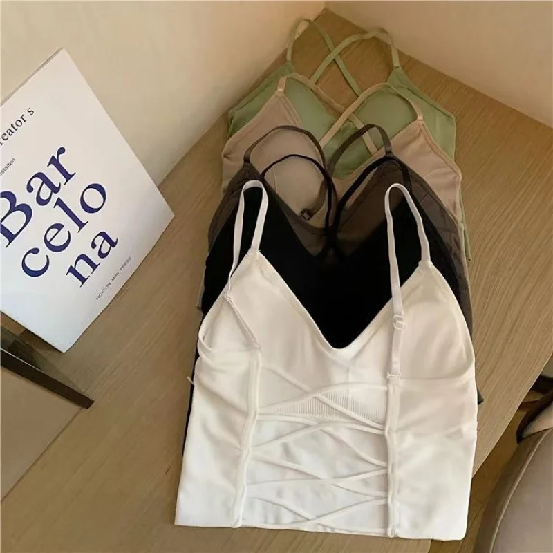 Sexy Cross Underwear Spaghetti Straps Outerwear Breathable Bottoming Comfortable Push up Anti-Slip Wrapped Chest Tube Top
Sexy Cross Underwear Spaghetti Straps Outerwear Breathable Bottoming Comfortable Push up Anti-Slip Wrapped Chest Tube Top