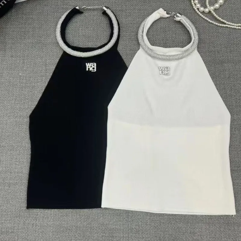 Summer Sleeveless Slim Fit T Shirt Round Neck Rhinestone Strap Knit Tank Top Women Fashion
Summer Sleeveless Slim Fit T Shirt Round Neck Rhinestone Strap Knit Tank Top Women Fashion