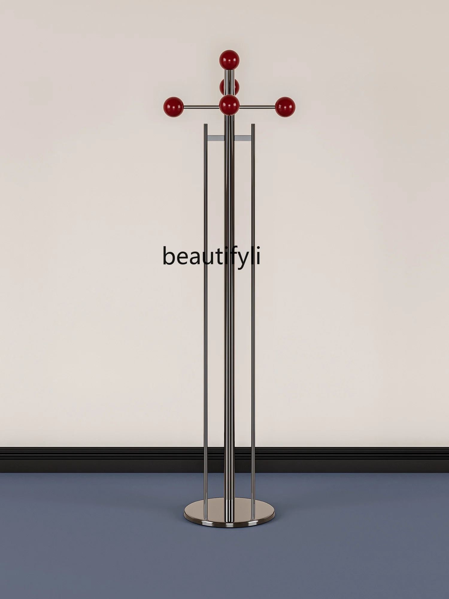 Light Luxury Red Ball Coat Rack Floor Bedroom and Household Stainless Steel Door Clothes Hanging Rack
Light Luxury Red Ball Coat Rack Floor Bedroom and Household Stainless Steel Door Clothes Hanging Rack