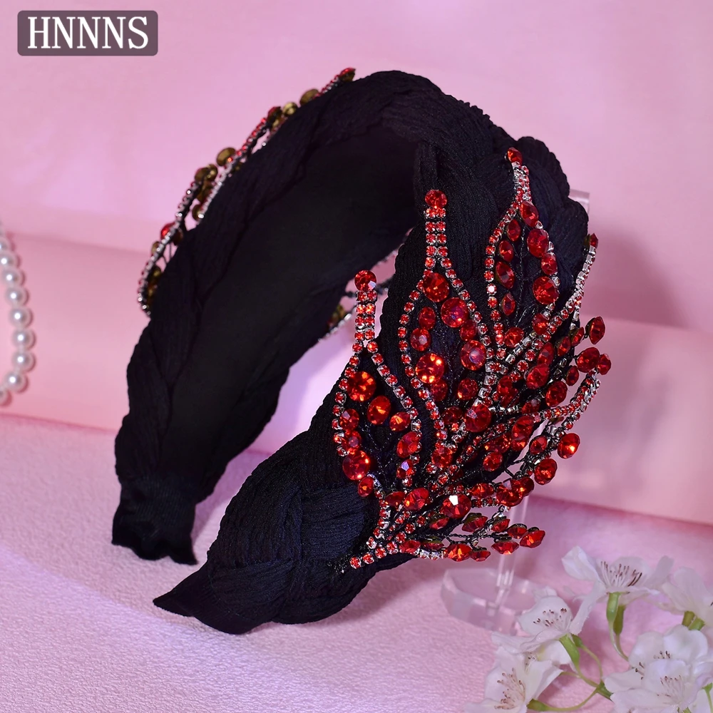 HNNNS Baroque Rhinestone Headband New Luxury Headpiece Red Fashion Headdress Wide-Brimmed Hair Accessories A334
HNNNS Baroque Rhinestone Headband New Luxury Headpiece Red Fashion Headdress Wide-Brimmed Hair Accessories A334