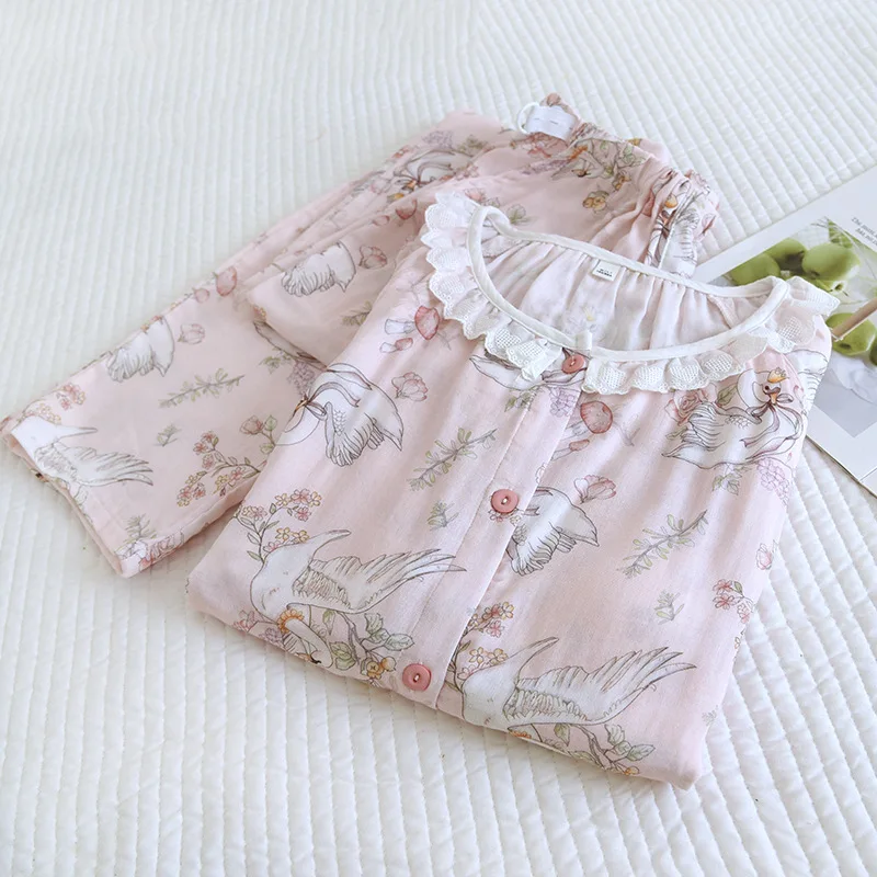Pure Cotton Sleepwear Maternity Wear Women Autumn Long Sleeve Nursing Pajamas Pregnant Clothes Breastfeeding Pajamas
Pure Cotton Sleepwear Maternity Wear Women Autumn Long Sleeve Nursing Pajamas Pregnant Clothes Breastfeeding Pajamas