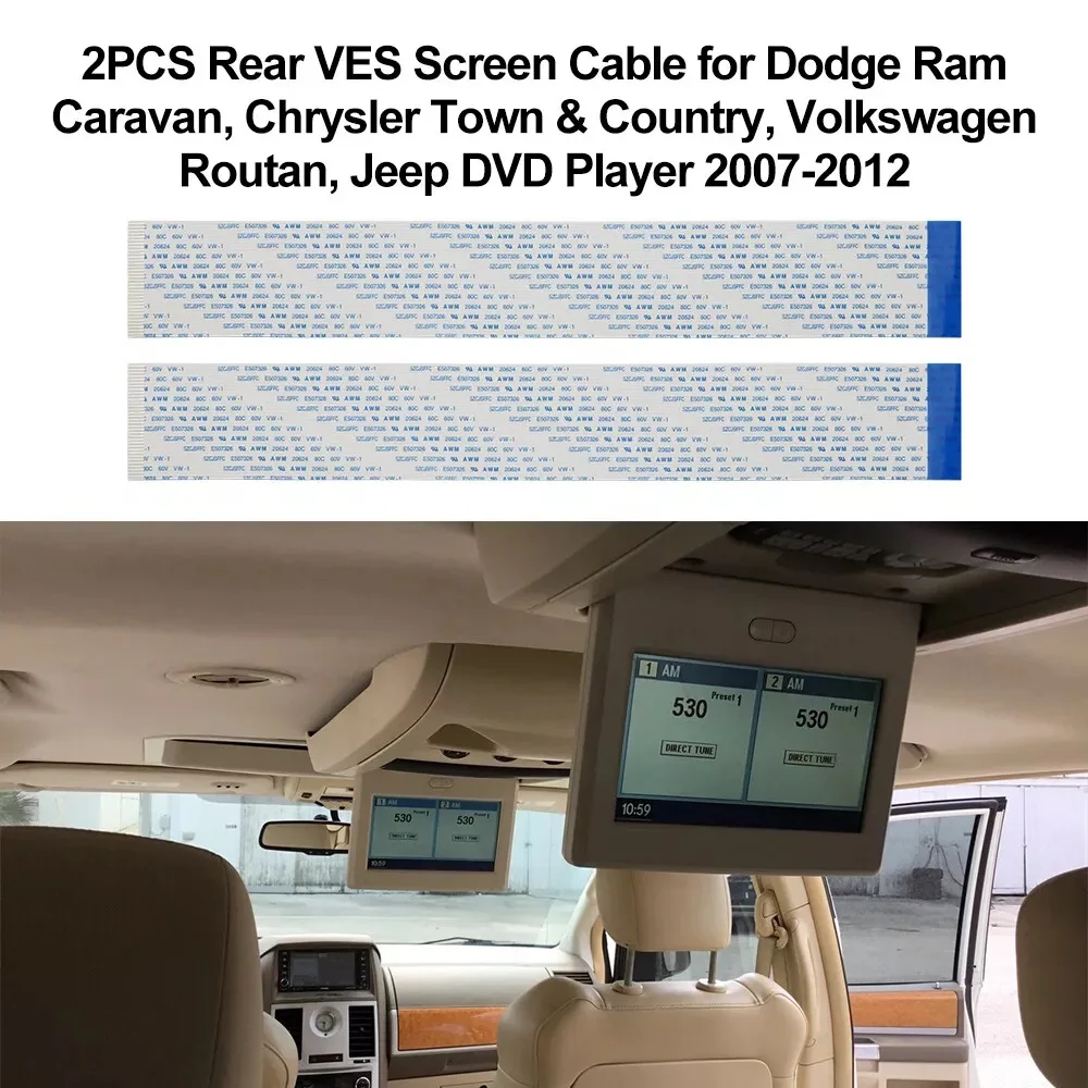 2 шт. задний кабель экрана VES для DVD-плеера Dodge Ram, Chrysler Town Country 07-12
2 шт. задний кабель экрана VES для DVD-плеера Dodge Ram, Chrysler Town Country 07-12