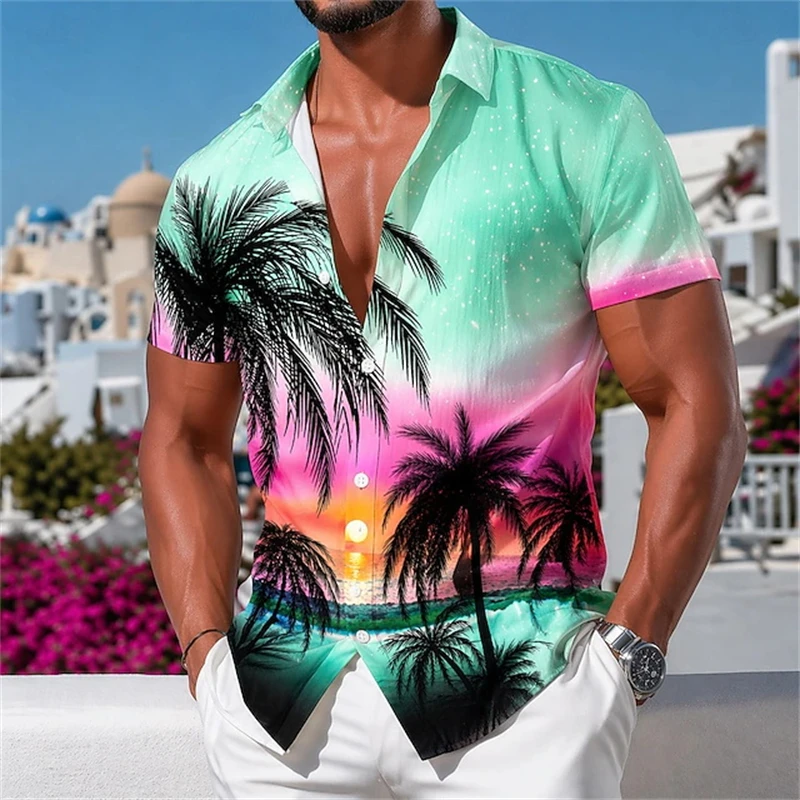 3D Printed Men's Hawaiian Shirt Fashion Tropical Plants Graphic Short Sleeved Shirt 2026 New Summer Casual Aloha Shirt For Mens
3D Printed Men's Hawaiian Shirt Fashion Tropical Plants Graphic Short Sleeved Shirt 2026 New Summer Casual Aloha Shirt For Mens