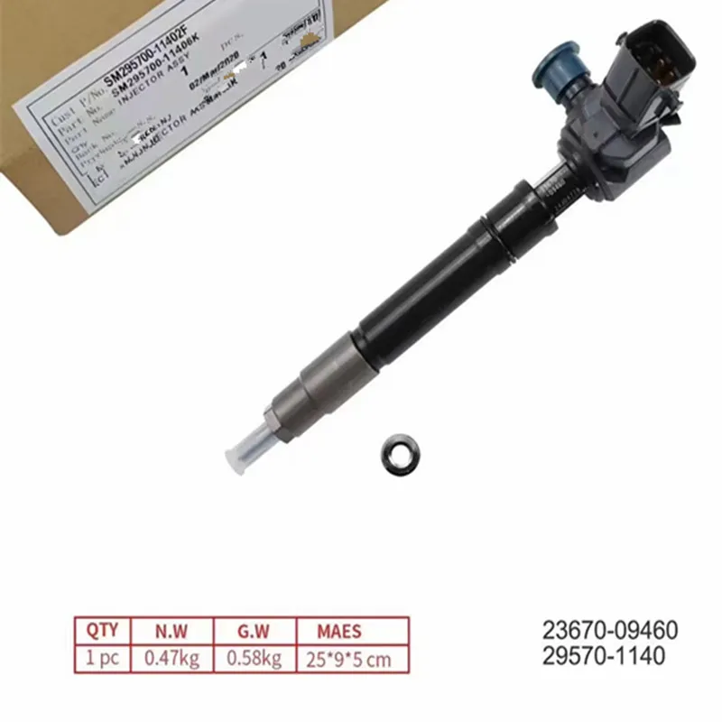 High Quality OEM Diesel Injector 23670-09460 29570-1140 for Innova Fortuner Hilux Rev
High Quality OEM Diesel Injector 23670-09460 29570-1140 for Innova Fortuner Hilux Rev