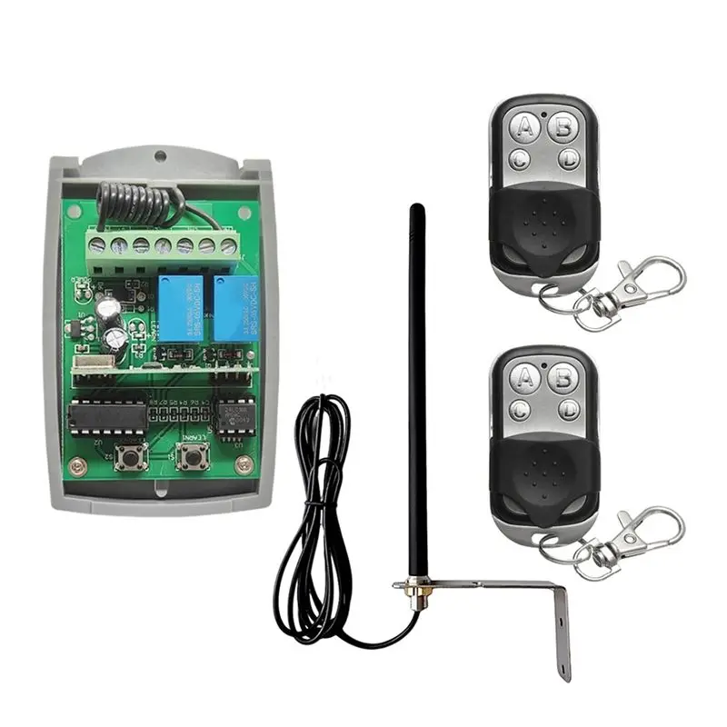 Universal Garage Door Remote Control 2 Channel 433Mhz Remote Control, Receiver, Antenna Replacement 433Mhz Opener-Y41A
Universal Garage Door Remote Control 2 Channel 433Mhz Remote Control, Receiver, Antenna Replacement 433Mhz Opener-Y41A
