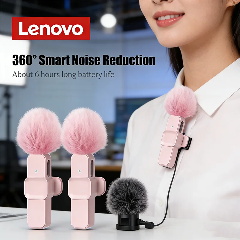Lenovo Wireless Lavalier Microphone Portable Audio Video Recording for iPhone Android Live Gaming Phone Vlog Plug-Play Microphon
Lenovo Wireless Lavalier Microphone Portable Audio Video Recording for iPhone Android Live Gaming Phone Vlog Plug-Play Microphon