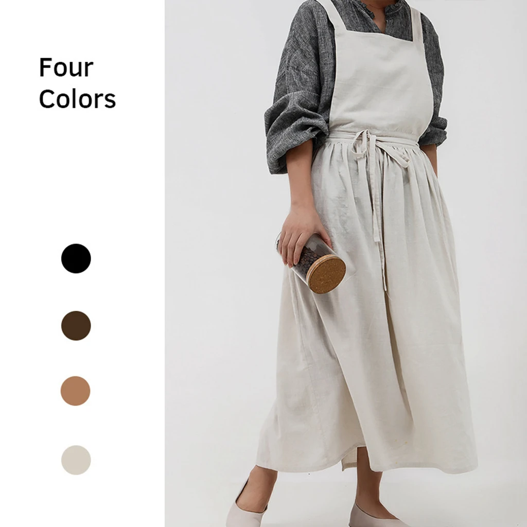 New Retro Medieval Cotton Linen Cooking Kitchen Aprons For Woman Dress Flower Shop Smock Hairdresser Bib Garden Overall
New Retro Medieval Cotton Linen Cooking Kitchen Aprons For Woman Dress Flower Shop Smock Hairdresser Bib Garden Overall
