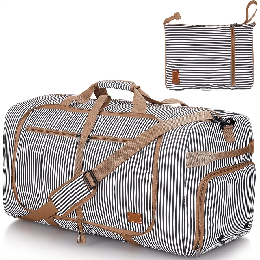 120L Travel Duffle Bag for Men and Women Large Foldable Duffel Bag for Travel with Shoe Compartment Overnight Weekender Bag Gym 
120L Travel Duffle Bag for Men and Women Large Foldable Duffel Bag for Travel with Shoe Compartment Overnight Weekender Bag Gym