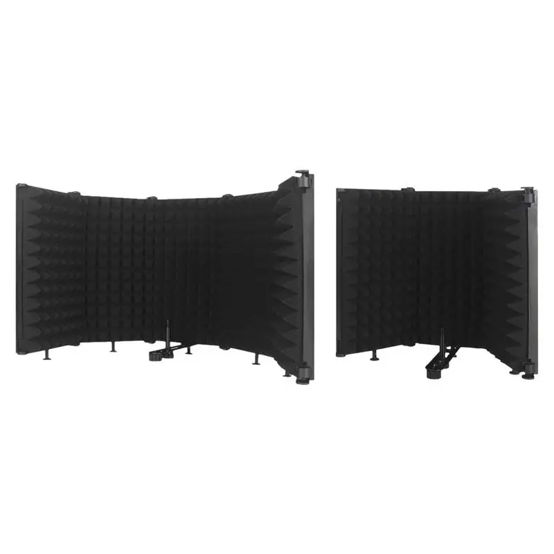 Miwayer 3/5-Panel Microphone Isolation Shield High-Density Acoustic Foam Soundproof Cover for Studio Recording And Podcast
Miwayer 3/5-Panel Microphone Isolation Shield High-Density Acoustic Foam Soundproof Cover for Studio Recording And Podcast