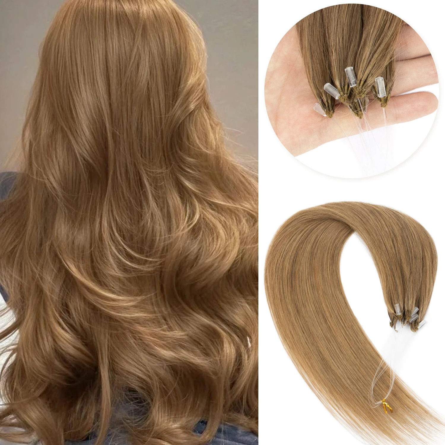 Feather Hair Bundles Extensions Natural Human Hair Non-Remy Invisible Micro ring 30cm Weft 100 strands Feather Hair Extension
Feather Hair Bundles Extensions Natural Human Hair Non-Remy Invisible Micro ring 30cm Weft 100 strands Feather Hair Extension