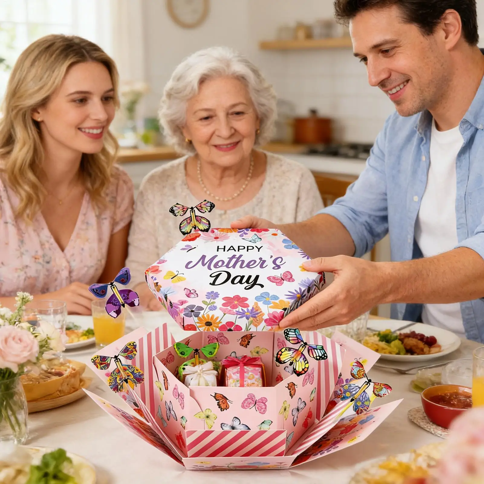 Взрывающаяся коробка-сюрприз ко Дню матери: милый подарочный набор для самостоятельного изготовления, декор для праздников, украшение для ювелирных изделий, тортов, еды, подарков детям, взрослым, женщинам на день рождения
Взрывающаяся коробка-сюрприз ко Дню матери: милый подарочный набор для самостоятельного изготовления, декор для праздников, украшение для ювелирных изделий, тортов, еды, подарков детям, взрослым, женщинам на день рождения