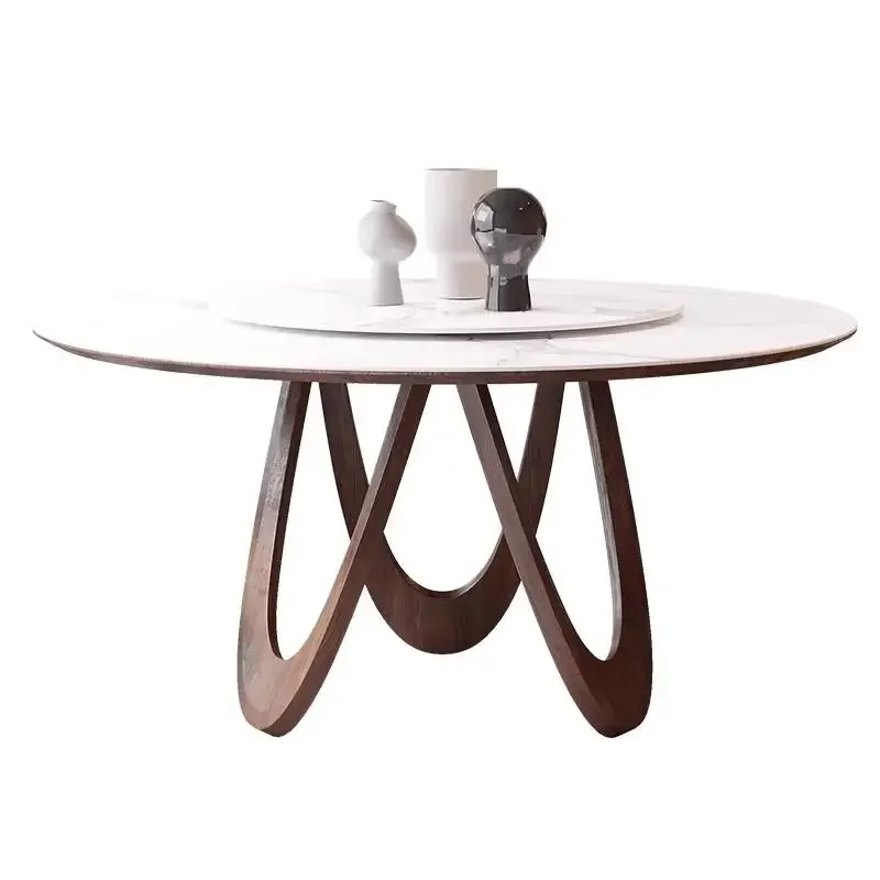 Nordic wabi sandy wind solid wood round table with turntable rock slab Italian all solid wood baseplate round table chairLX
Nordic wabi sandy wind solid wood round table with turntable rock slab Italian all solid wood baseplate round table chairLX
