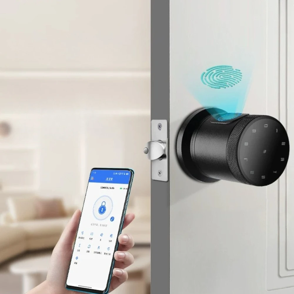 KOB Smart Home Indoor Door Fingerprint Lock Spherical Wooden Door Universal Door Lock Bedroom Password Electronic Lock
KOB Smart Home Indoor Door Fingerprint Lock Spherical Wooden Door Universal Door Lock Bedroom Password Electronic Lock