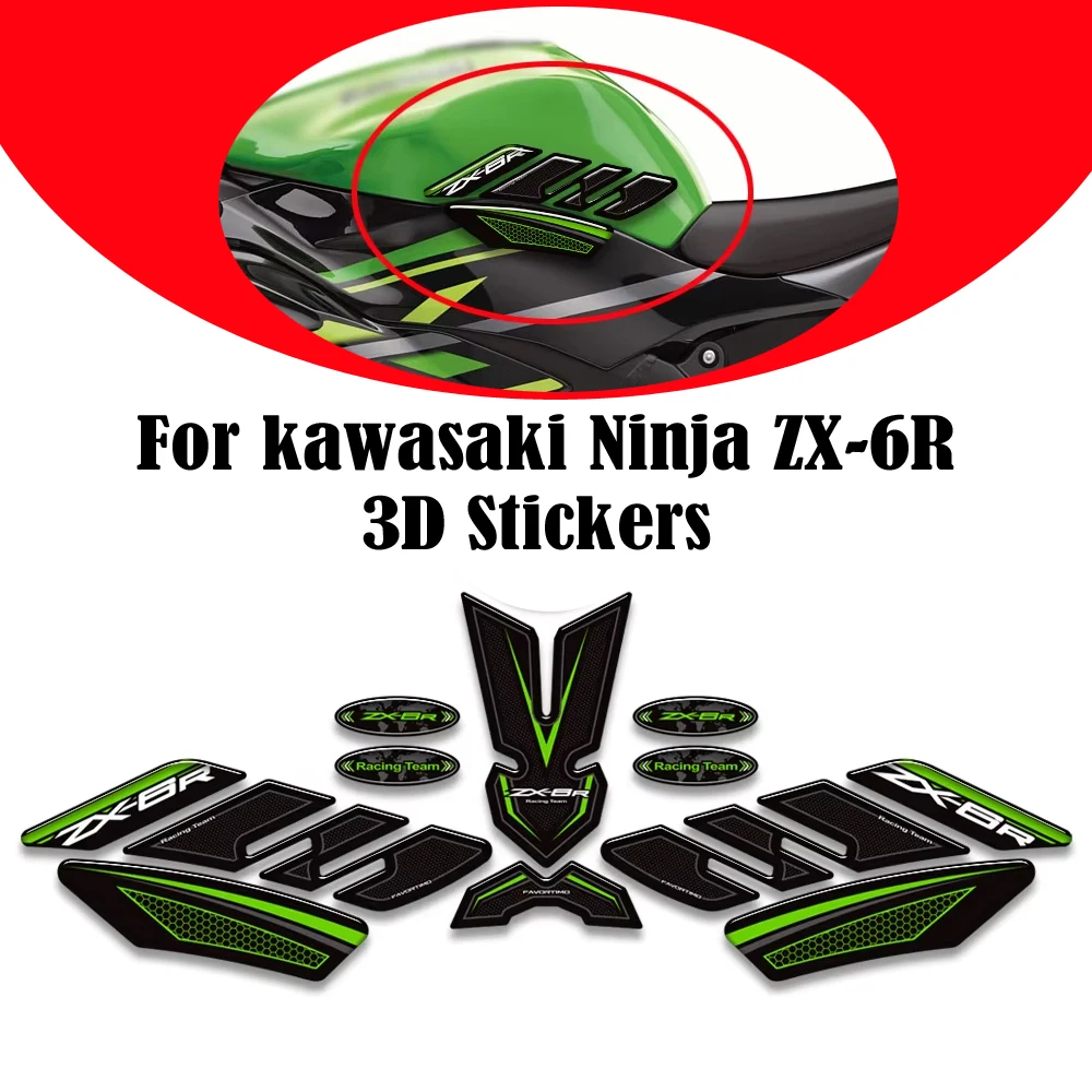 NEW Motorcycle For kawasaki Ninja ZX-6R ZX6R ZX-6R Tank Pad Side Grips Gas Fuel Oil Kit Knee Fairing Fender 3D Stickers Decals
NEW Motorcycle For kawasaki Ninja ZX-6R ZX6R ZX-6R Tank Pad Side Grips Gas Fuel Oil Kit Knee Fairing Fender 3D Stickers Decals