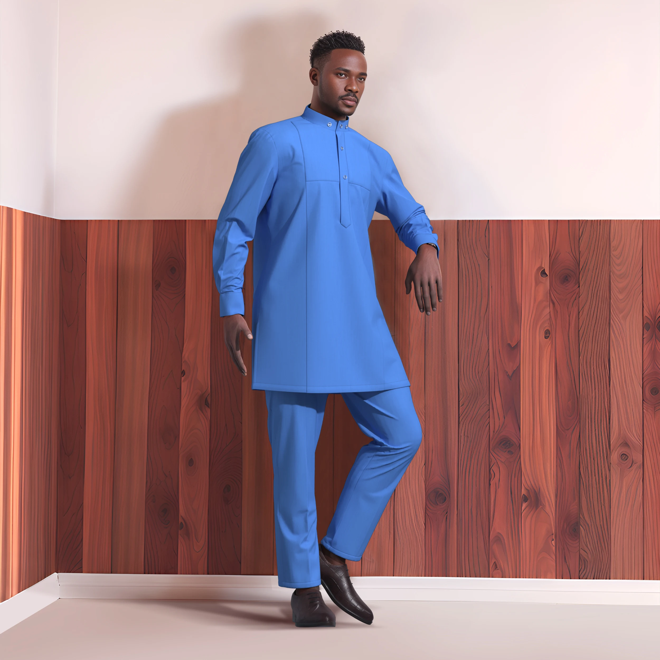 African Traditional Men's Printed Kaftan Set with Mandarin Collar | Business Casual Bright Color Ethnic Style Clothing WYN2321
African Traditional Men's Printed Kaftan Set with Mandarin Collar | Business Casual Bright Color Ethnic Style Clothing WYN2321