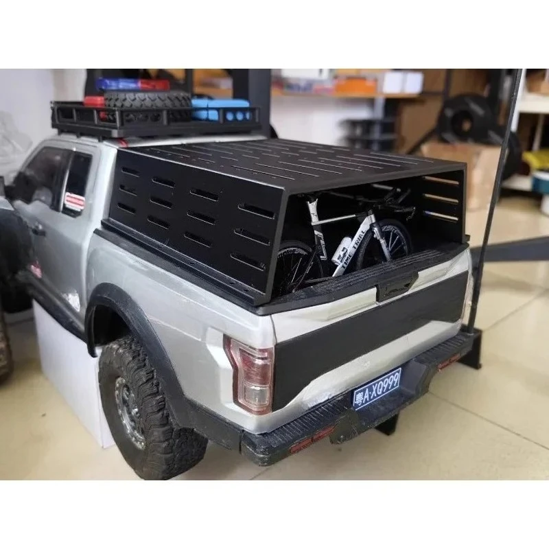 1/8 KM RAPTOR F150 RC Crawler PETG 3D Printed Rear Bed Roll Bar - Multi-Function Bed Rack & Scale Accessory Detail Upgrade
1/8 KM RAPTOR F150 RC Crawler PETG 3D Printed Rear Bed Roll Bar - Multi-Function Bed Rack & Scale Accessory Detail Upgrade