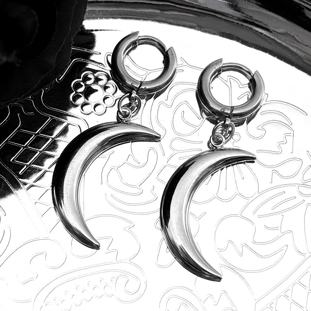 Minimalist Crescent Moon Hoop Earring For Women Men Stainless Steel Silver Color Fashion Punk Charms Drop Earring Jewelry Gift
Minimalist Crescent Moon Hoop Earring For Women Men Stainless Steel Silver Color Fashion Punk Charms Drop Earring Jewelry Gift