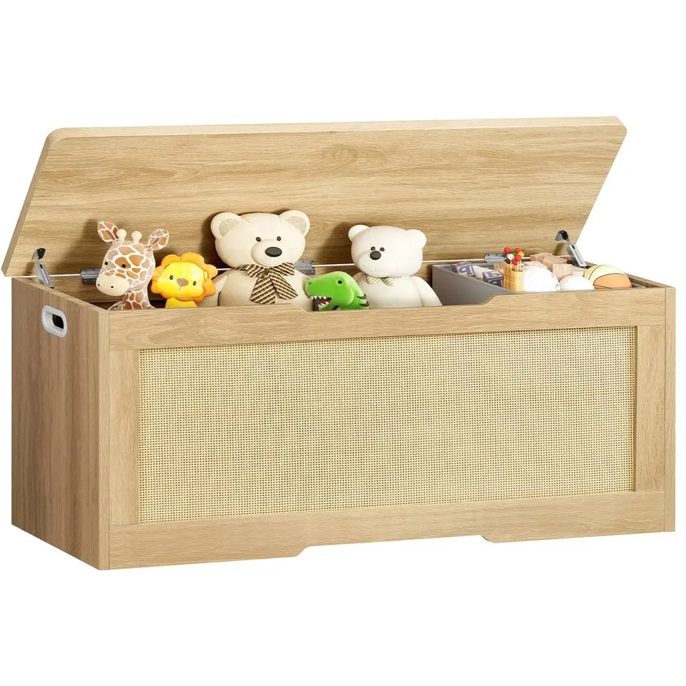 47.2 Large Storage Chest with Fabric Drawer, Toy Box with Safety Hinges, Extra Wide Storage Bench for Bedroom, Living Room, Ent
47.2 Large Storage Chest with Fabric Drawer, Toy Box with Safety Hinges, Extra Wide Storage Bench for Bedroom, Living Room, Ent