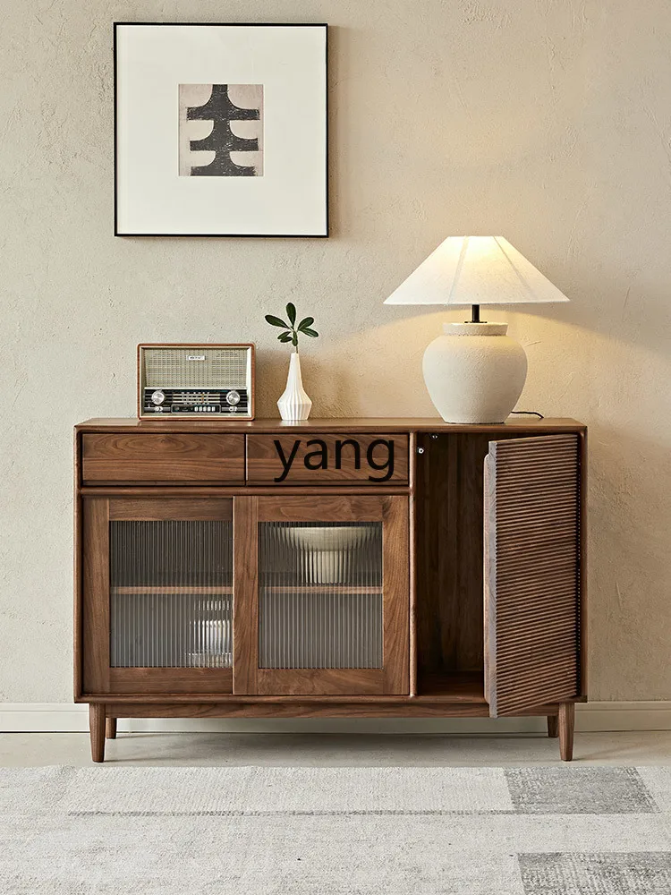 YJQQ Black Walnut Side Cabinet Full Solid Wood Tea Cabinet Restaurant Glass Locker
YJQQ Black Walnut Side Cabinet Full Solid Wood Tea Cabinet Restaurant Glass Locker