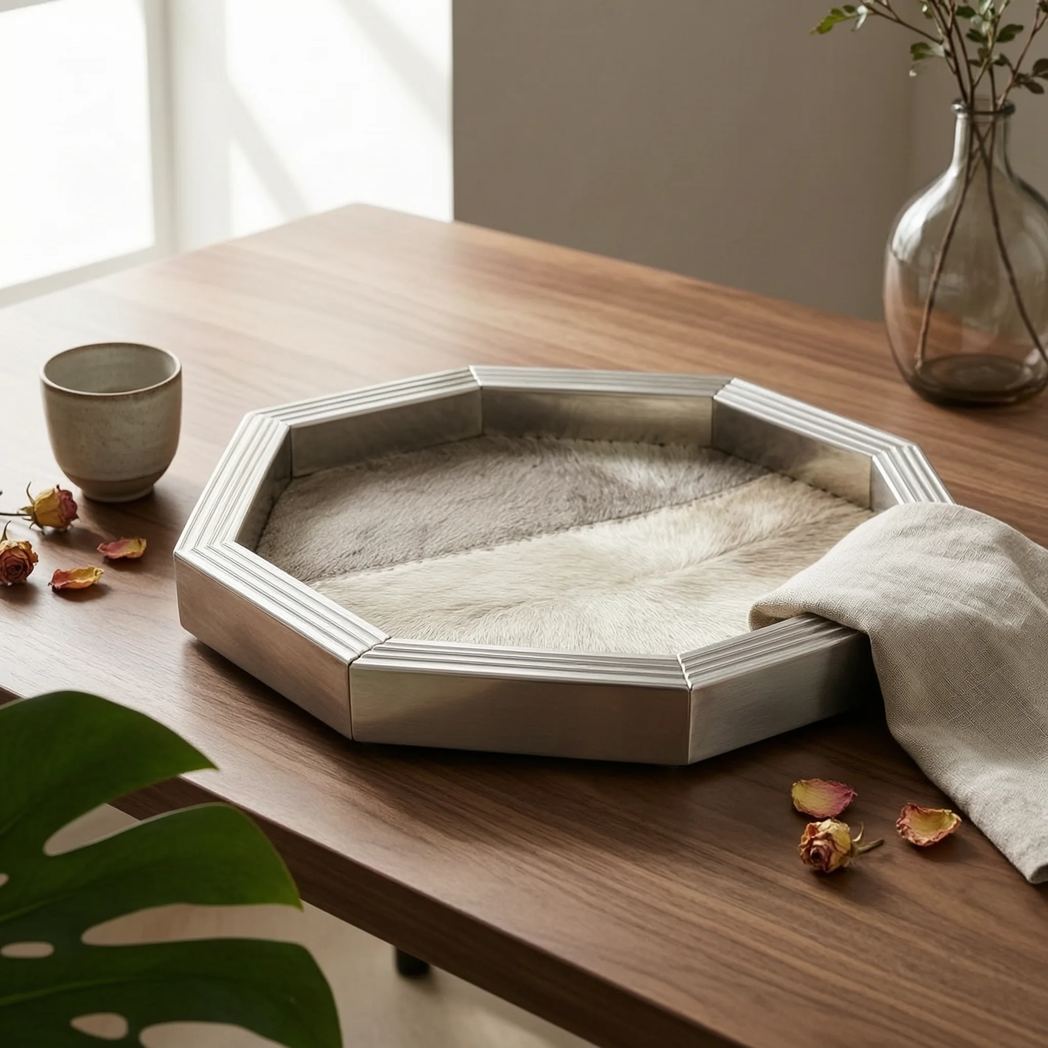 Horsehair Tray Polished Finish Stainless Steel Tray Home Decor Long-Lasting Household Serving Rust Resistant for Sample Room
Horsehair Tray Polished Finish Stainless Steel Tray Home Decor Long-Lasting Household Serving Rust Resistant for Sample Room