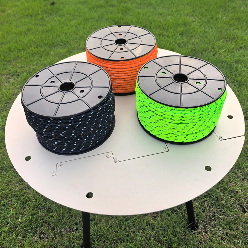 6mm 50M Reflective Tent Rope lanyard Rope Wind Rope for Camping Awning Hiking Fishing Survival Tactical DIY Projects Clothesline
6mm 50M Reflective Tent Rope lanyard Rope Wind Rope for Camping Awning Hiking Fishing Survival Tactical DIY Projects Clothesline