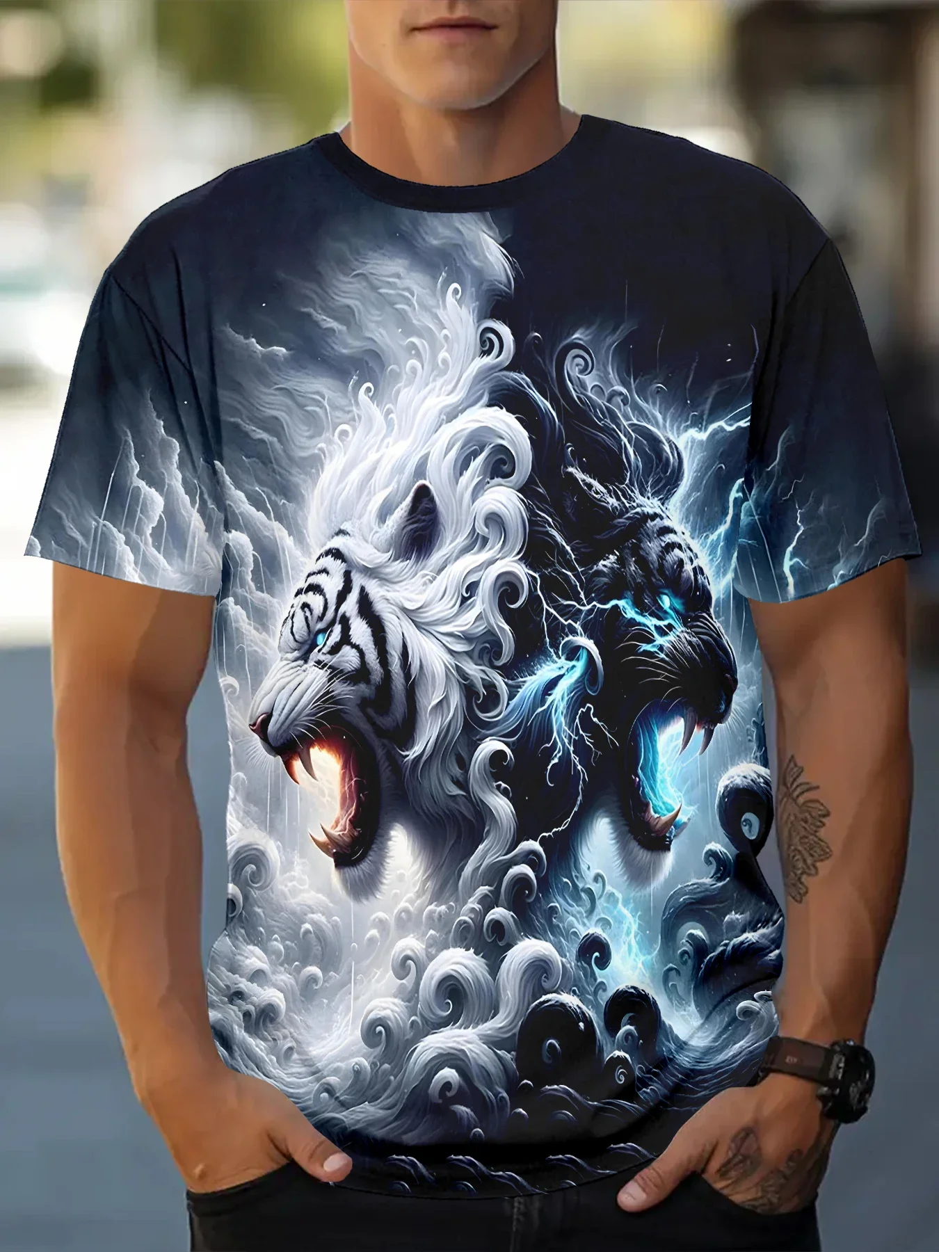 Summer Ferocious Animal 3D Printed Graphic T-shirt Fashion New Trend Street Style Short Sleeve Very Cool Casual Men's Top
Summer Ferocious Animal 3D Printed Graphic T-shirt Fashion New Trend Street Style Short Sleeve Very Cool Casual Men's Top