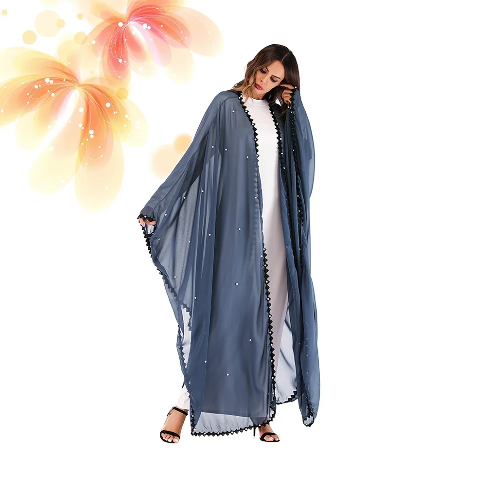 Lace Abaya Coat Women Muslim Dress Loose Cardigan Long Sleeve Maxi Gown Pearl Beaded LightweightBreathable Fashion Gift
Lace Abaya Coat Women Muslim Dress Loose Cardigan Long Sleeve Maxi Gown Pearl Beaded LightweightBreathable Fashion Gift