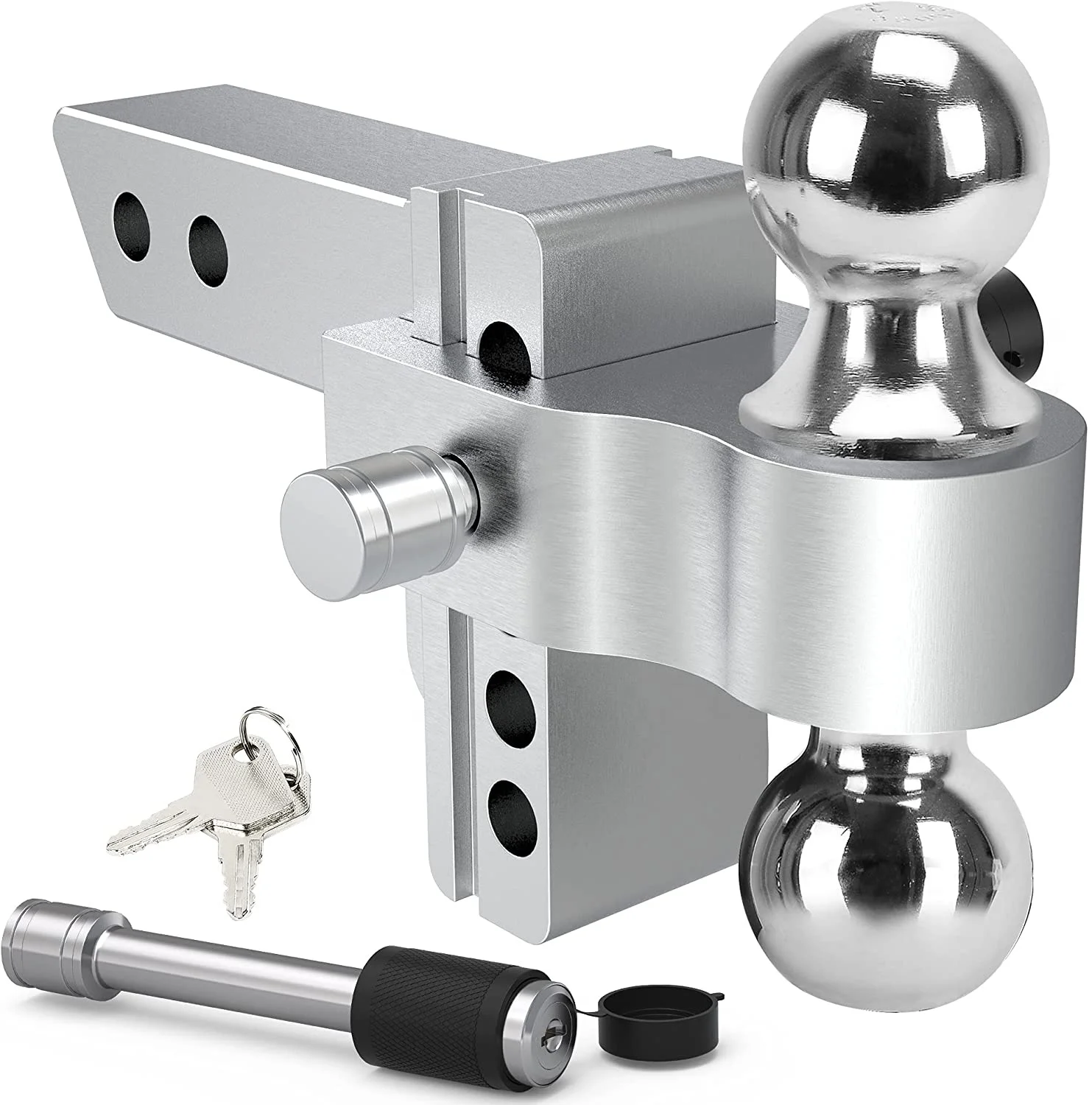 Precision CNC Machined RV Parts Customized 6 Inch 2-Ball Adjustable Trailer Hitch
Precision CNC Machined RV Parts Customized 6 Inch 2-Ball Adjustable Trailer Hitch