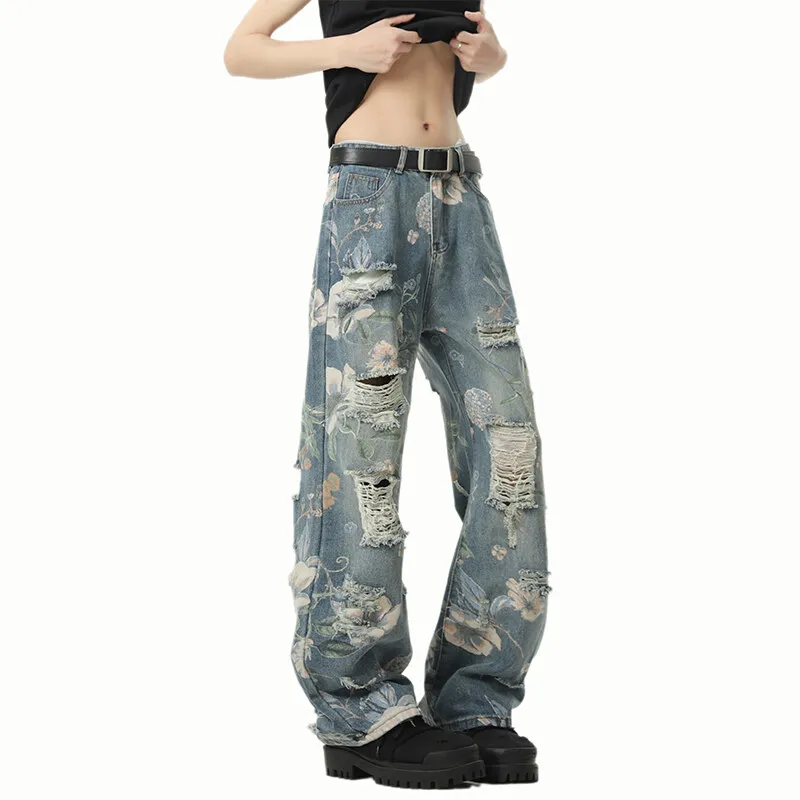 Distressed Straight Leg Jeans Ripped Hole Design Urban Streetwear Fashion Men Denim Pants 2023 Trendy Casual Edgy Hiphop Style
Distressed Straight Leg Jeans Ripped Hole Design Urban Streetwear Fashion Men Denim Pants 2023 Trendy Casual Edgy Hiphop Style