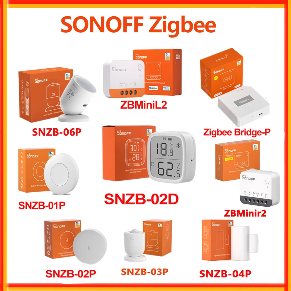 SONOFF Zigbee Sensor SNZB-01P SNZB-02P SNZB-03P SNZB-04P SNZB-02D Temperature Humidity Sensor SNZB-06P ZBMinir2 ZBBridge PRO
SONOFF Zigbee Sensor SNZB-01P SNZB-02P SNZB-03P SNZB-04P SNZB-02D Temperature Humidity Sensor SNZB-06P ZBMinir2 ZBBridge PRO