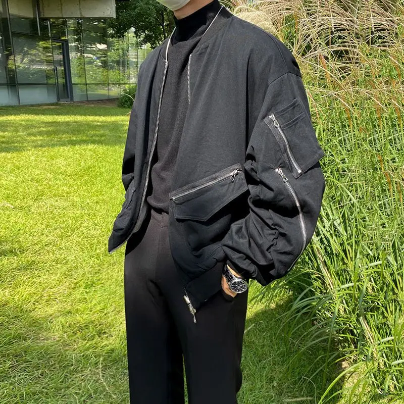 Men's Trench Coat Jacket, Baseball Pilot, Bomber Station Collar Jacket, Hip Hop Streetwear Multi-pocket Zipper Jacket C87
Men's Trench Coat Jacket, Baseball Pilot, Bomber Station Collar Jacket, Hip Hop Streetwear Multi-pocket Zipper Jacket C87