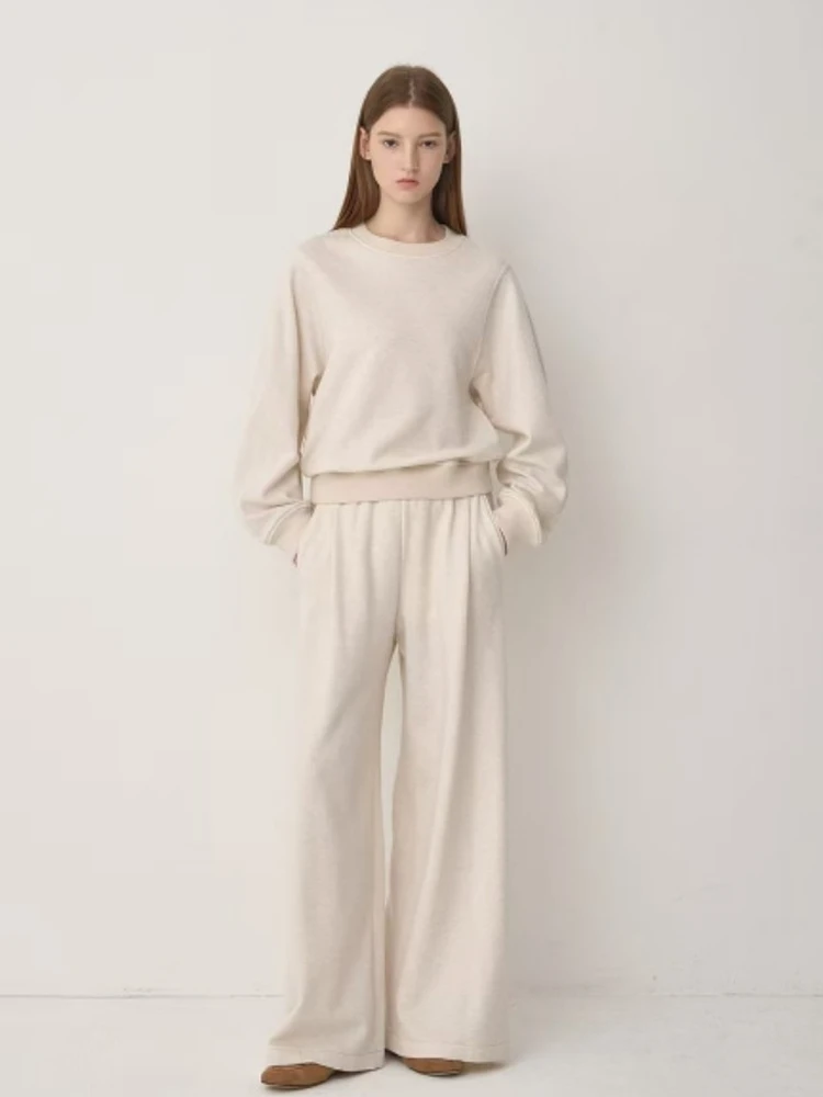 Summer New Korean Style Skin-friendly Soft Sweatshirt Wide Leg Pants Casual Two-piece Set for Women High Waist Long Pants
Summer New Korean Style Skin-friendly Soft Sweatshirt Wide Leg Pants Casual Two-piece Set for Women High Waist Long Pants
