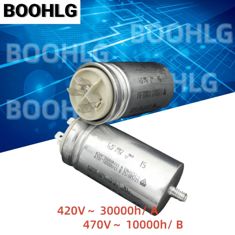 1Pcs C.87.8BF3 MKP 15uF 420V Fan Motor Start Run Capacitor
1Pcs C.87.8BF3 MKP 15uF 420V Fan Motor Start Run Capacitor